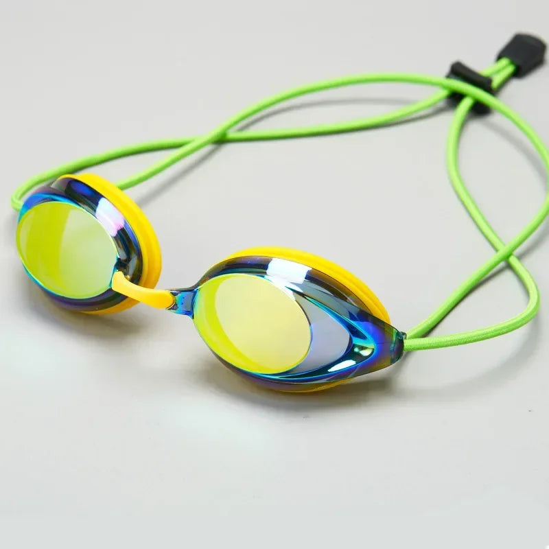 Lunettes de natation étanches et anti-buée pour adultes, lunettes de natation en plein air, lumineux, imperméables