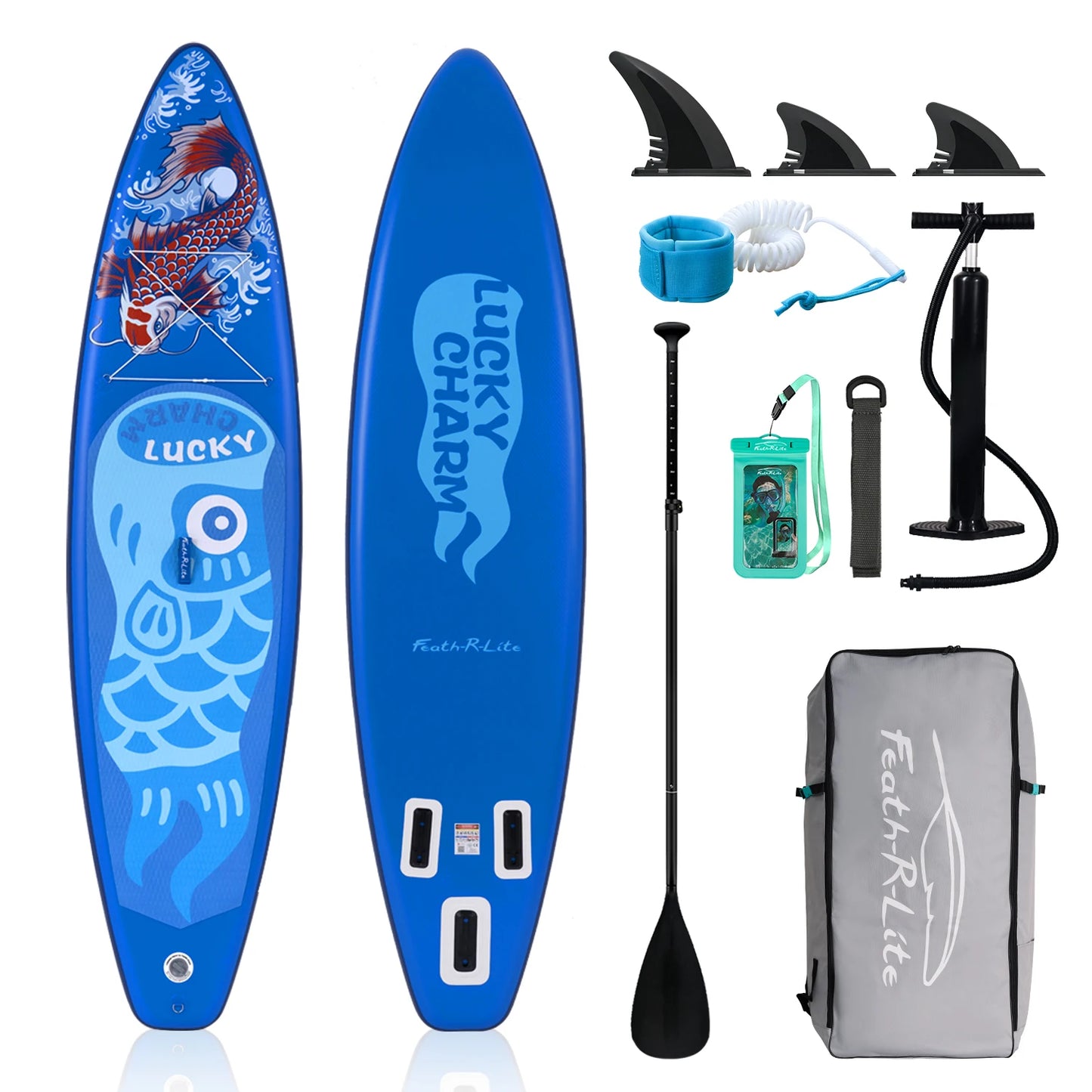 Planche de surf gonflable Stand Up Paddle Board 335 x 84 x 15 cm + Accessoires complets