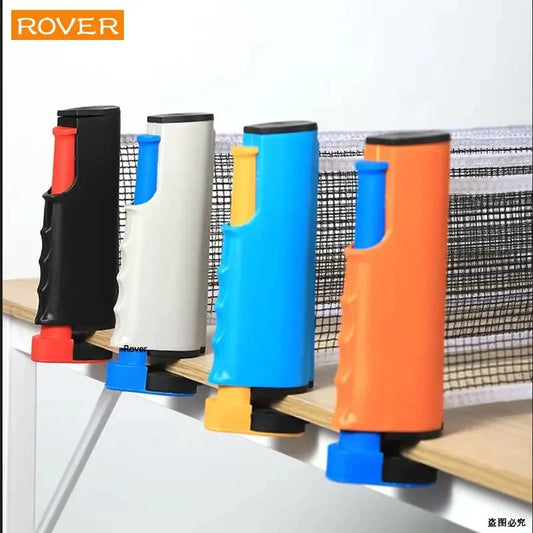 Portable and retractable table tennis net with various color options