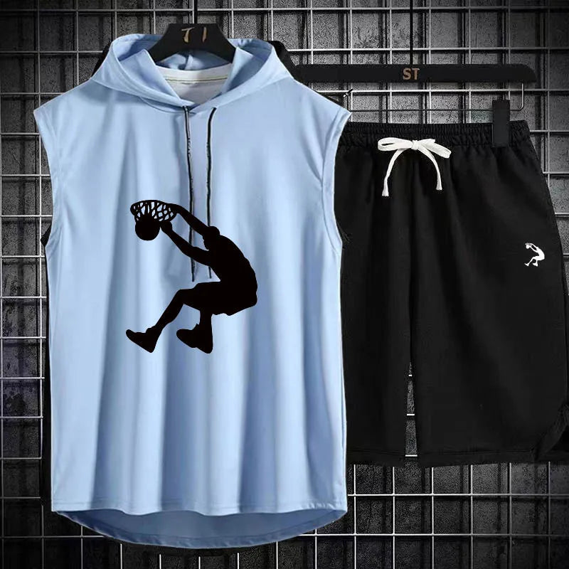 Sweat à capuche pour hommes, sweat-shirt, basketball, musculation, entraînement de gym, chemise de fitness, haute qualité, hip hop, été