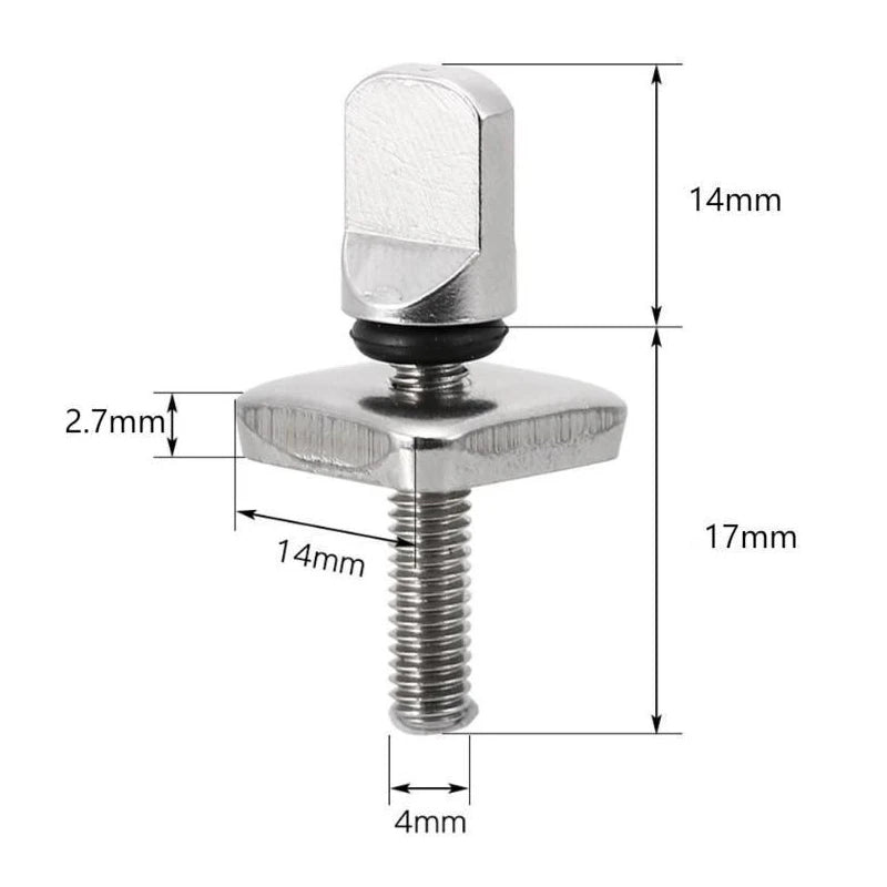 Aileron à vis en acier inoxydable 316, fixation de boîte, paddle, surf board, accessoire américain