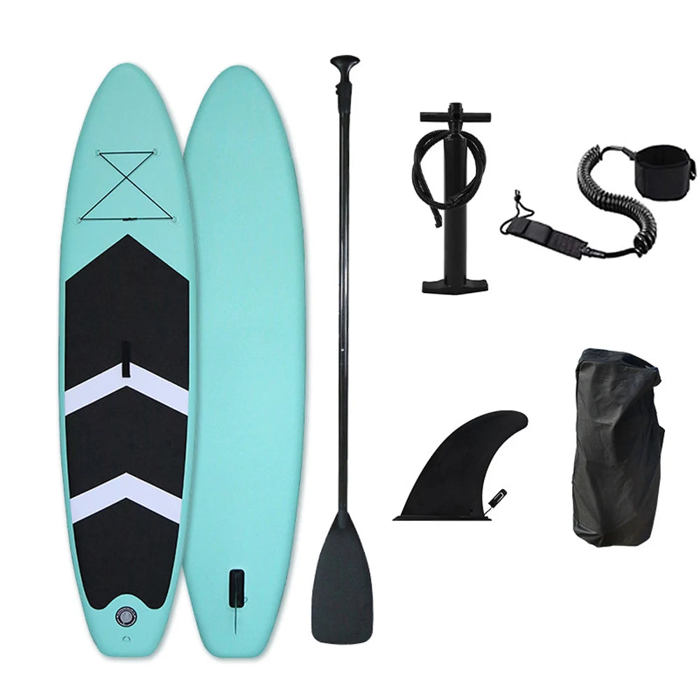 Planche de surf avec accessoire Sup, sac de transport, pagaie, longboard, wakeboard, charge de 180kg