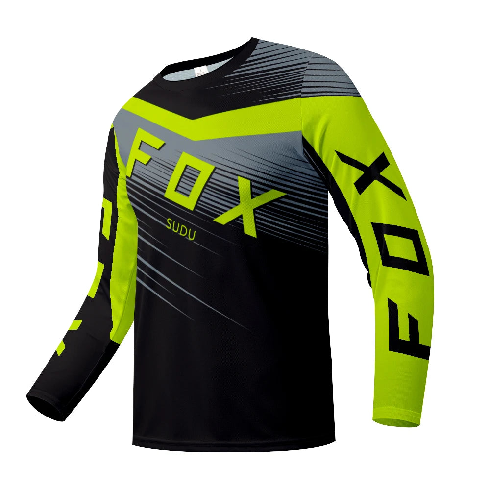 Maillot de Cyclisme à Manches sulfpour Homme, Vêtement de Motocross FOX SUDU-, VTT, Descente, VTT, Hors Route, DH