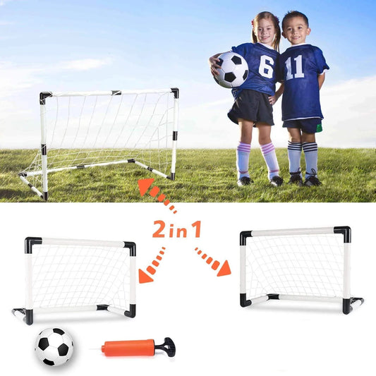 Filet but pliant 2en1 — Pompe incluse | Football