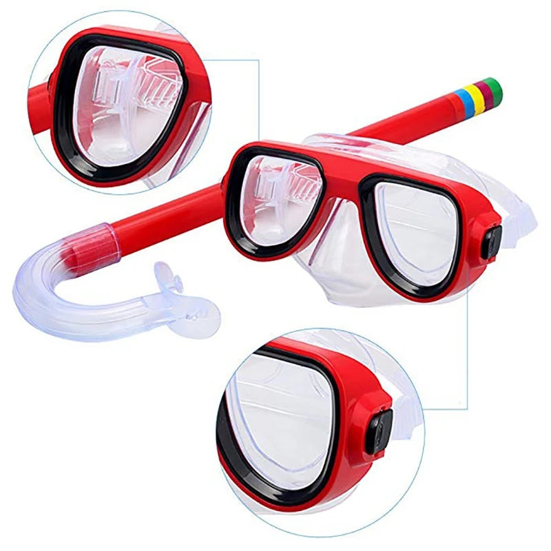 Masque de plongée pour enfants, masque de plongée en apnée, lunettes de natation, tubas secs, équipement de tube