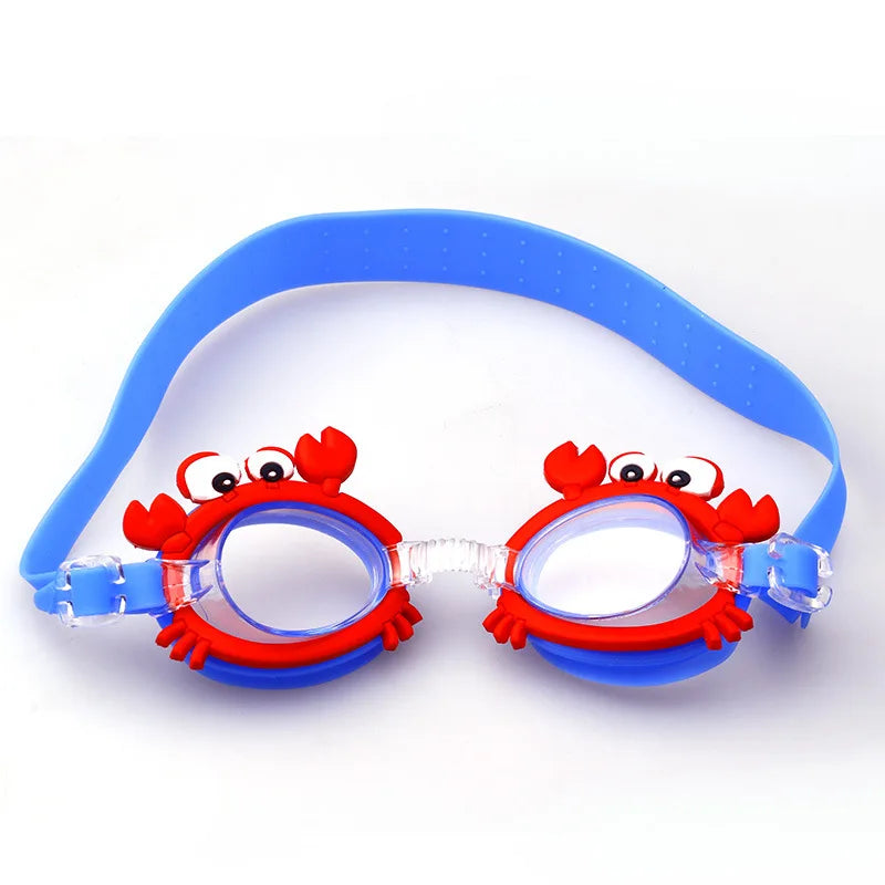 Lunettes de natation anti-buée pour enfants, nouveau, étanche, mignon, dessin animé, miroir, pour apprendre à nager, la ceinture peut être ajustée