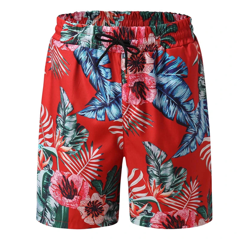 Shorts de plage décontractés à imprimé floral 3D, maillot de bain de vacances, mode hawaï