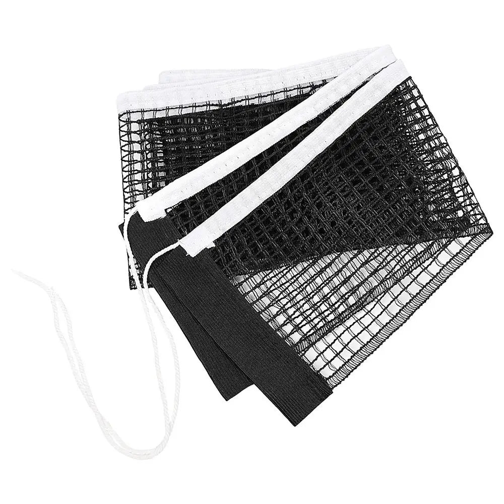 Portable retractable polyester table tennis net suitable for ping pong balls