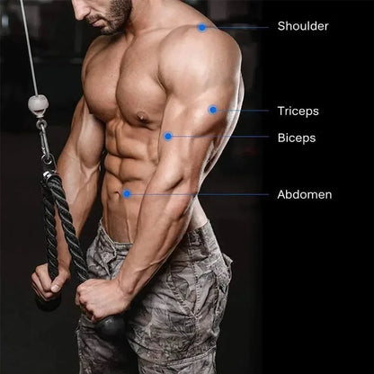 Corde de traction pour triceps, idéale pour musculation et fitness