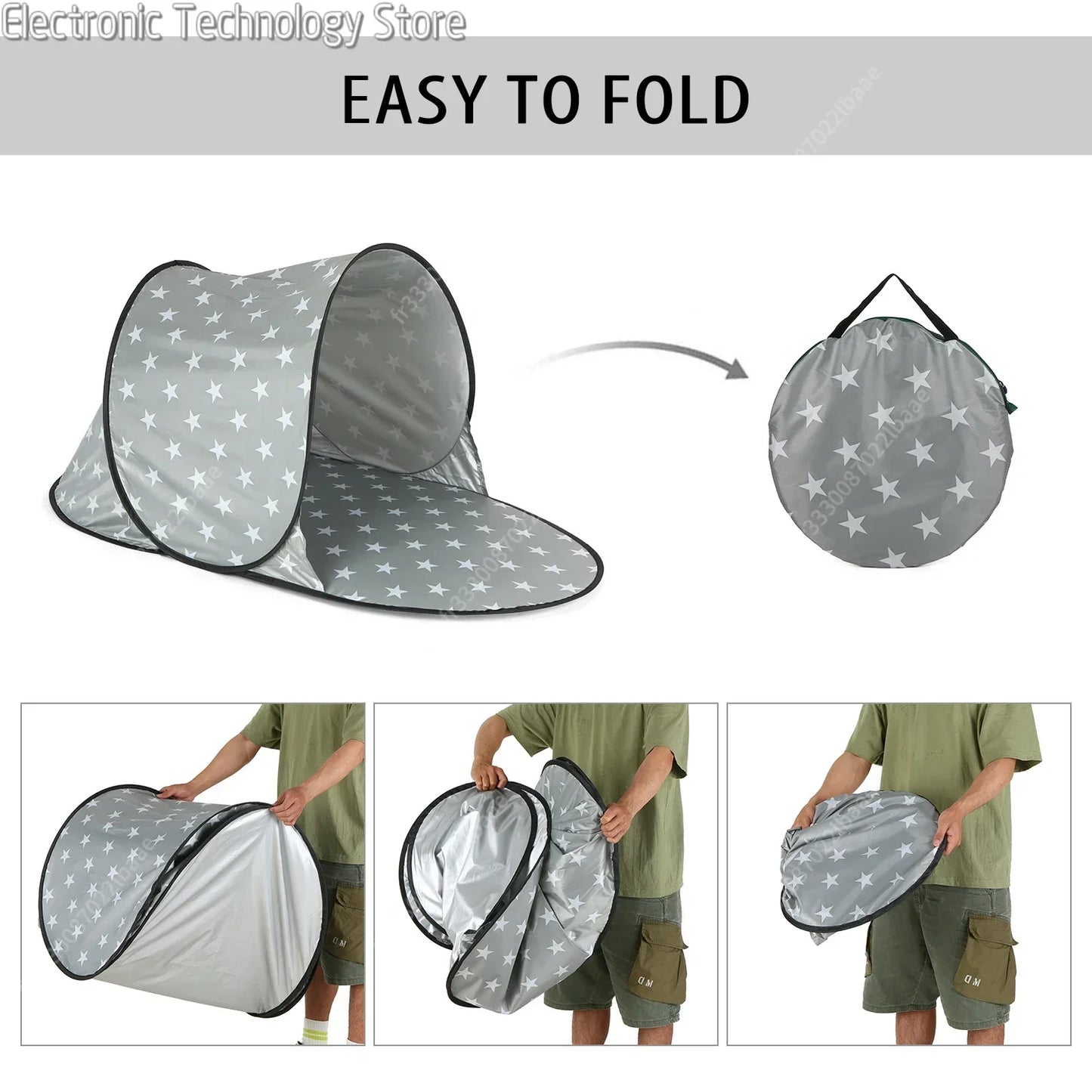 Tente portable anti-UV – idéale pour plage, camping, installation rapide