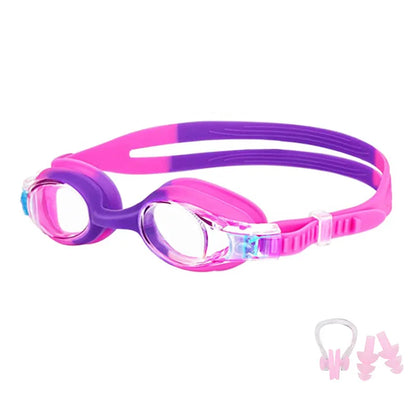 Lunettes de natation Anti-buée imperméables UV enfants lentilles colorées professionnelles, lunettes pour enfants