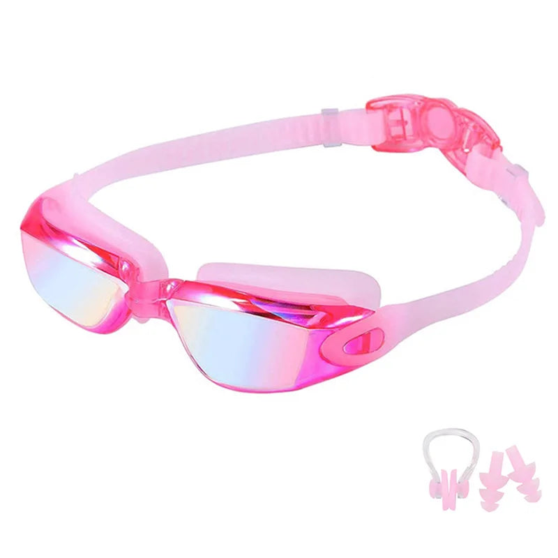 Lunettes pour hommes et femmes, Anti-buée, Prescription Uv, étanche, en Silicone, ajustables, pour piscine, adultes et enfants, lunettes de plongée