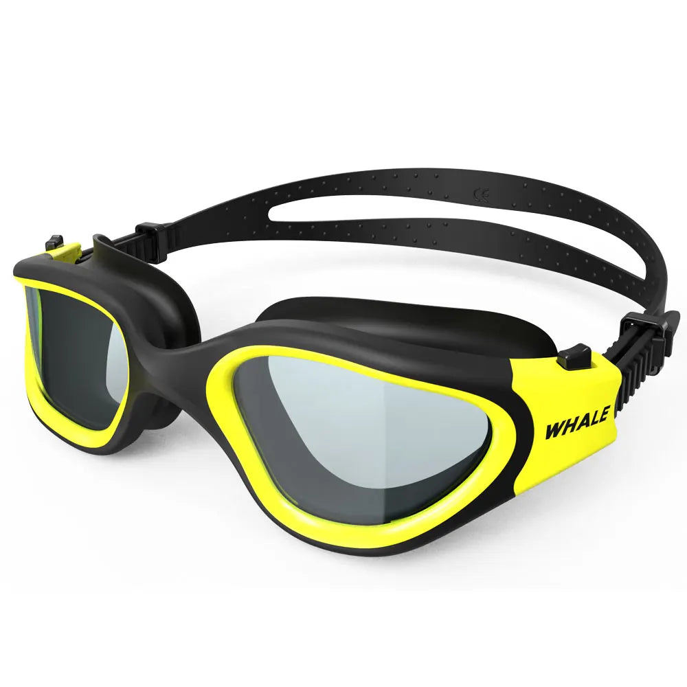 Lunettes de natation pour hommes et femmes, lentille de protection UV anti-buée pour adultes, étanche, réglable, silicone, stylée