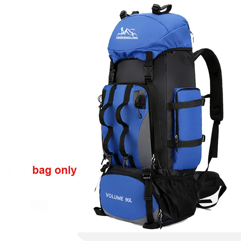 Sac de sport 90L étanche, résistant et imperméable, grande capacité pour randonnée, trekking et camping