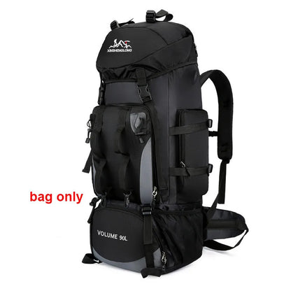 Sac de sport 90L étanche, résistant et imperméable, grande capacité pour randonnée, trekking et camping