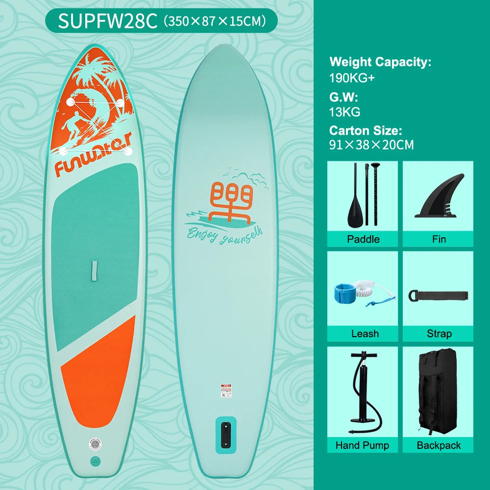 Planche de surf gonflable Stand Up Paddle Board 335 x 84 x 15 cm + Accessoires complets