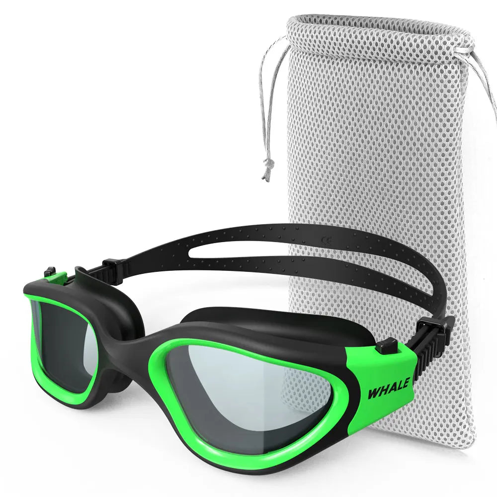 Lunettes de natation pour hommes et femmes, lentille de protection UV anti-buée pour adultes, étanche, réglable, silicone, stylée