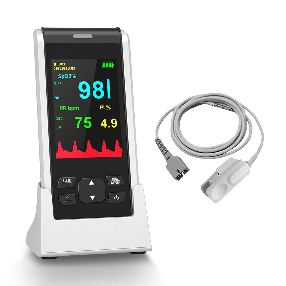 Moniteur de fréquence cardiaque, enfant, adulte, HealthTree-Oxymètre de pouls médical, oxymétrie de contrôle, Bluetooth