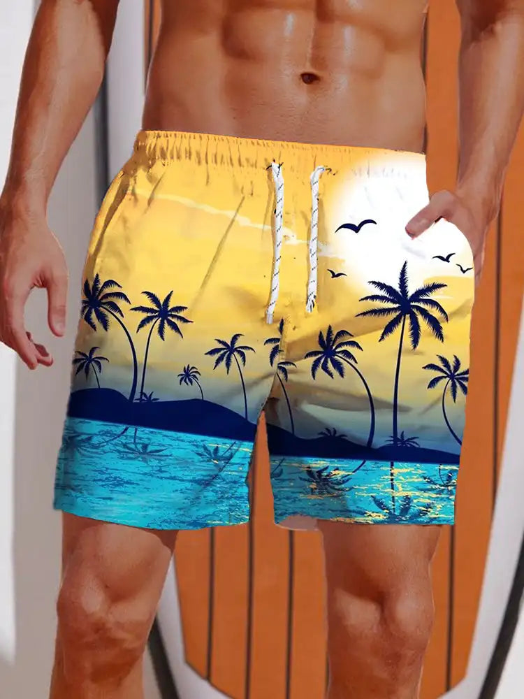 Maillots de bain, style vacances hawaïennes, shorts d'été