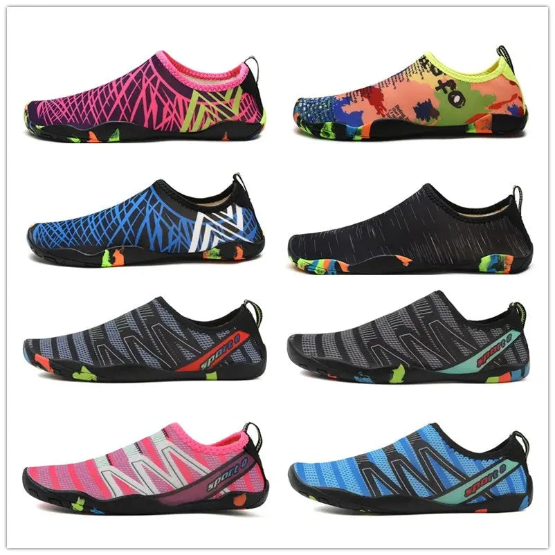 Chaussures de baignade unisexes à séchage rapide, de plage, baskets de natation, sports d'été, chaussures aquatiques de plongée pour femmes et hommes, été