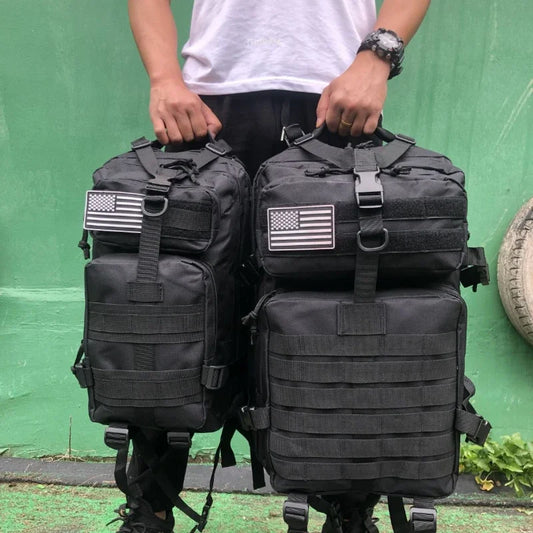 Sac à dos 25L/50L imperméable, nylon 1000D, multi-activités - randonnée, camping, chasse, pêche, trekking