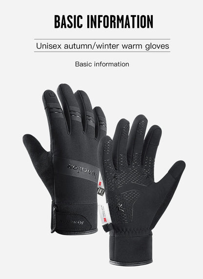 Gants d'hiver imperméables pour ski, cyclisme, Course à Pied, Moto, Ski