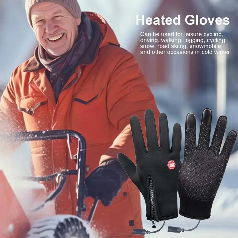 Gants d'hiver chauffe-mains, imperméables, ski, snowboard, moto, cyclisme