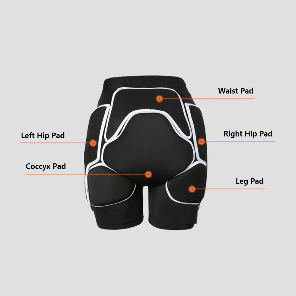 Short de protection 3D pour adultes, protège-hanches, pour ski, snowboard