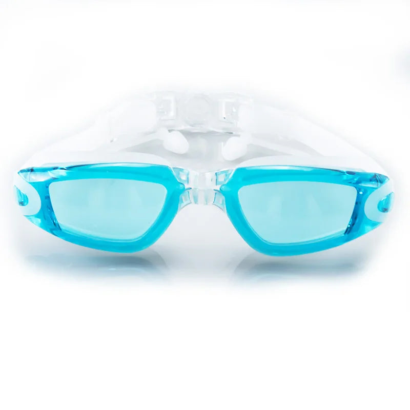 Lunettes de natation étanches pour adultes, lunettes de piscine, lunettes anti-buée, lunettes optiques avec bouchons d'oreille, protection UV, hommes et femmes