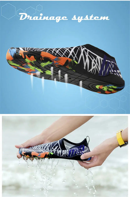 Chaussures de baignade unisexes à séchage rapide, de plage, baskets de natation, sports d'été, chaussures aquatiques de plongée pour femmes et hommes, été