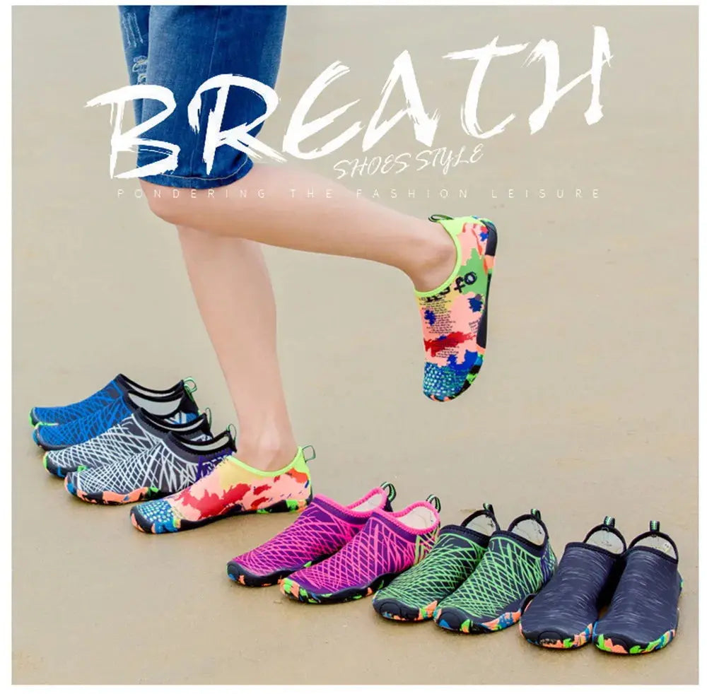 Chaussures de baignade unisexes à séchage rapide, de plage, baskets de natation, sports d'été, chaussures aquatiques de plongée pour femmes et hommes, été
