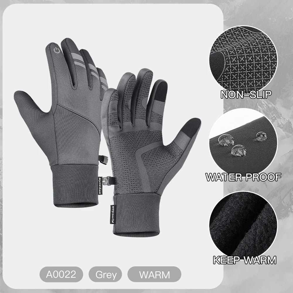 Gants d'hiver imperméables pour ski, cyclisme, Course à Pied, Moto, Ski