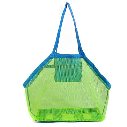 Sac de plage en filet portable pour enfants, rangement de jouets, serviettes, trousse de maquillage, autres