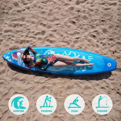 Planche de paddle gonflable FunWater 335 x 83 x 15 cm, surf antidérapante, pour sports nautiques, charge maximale de 150 kg, haute qualité