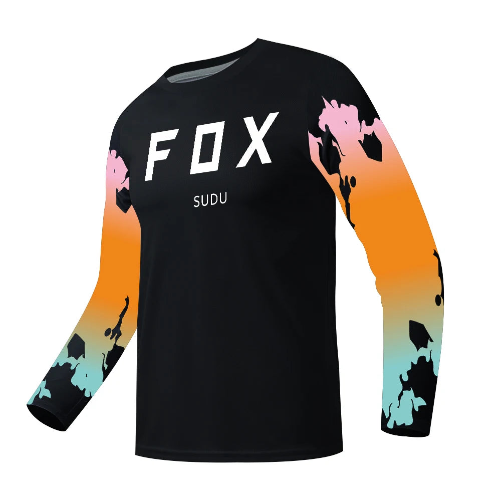 Maillot de Cyclisme à Manches sulfpour Homme, Vêtement de Motocross FOX SUDU-, VTT, Descente, VTT, Hors Route, DH