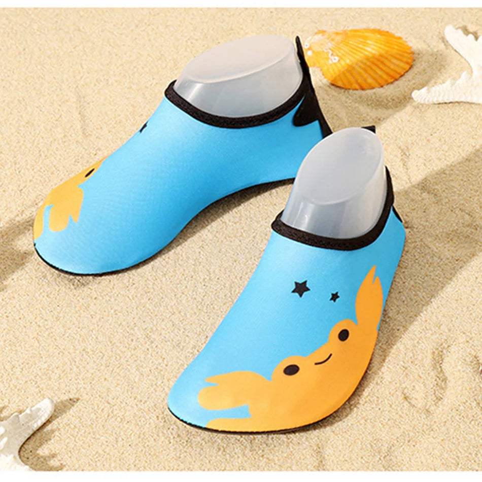 Chaussures de plage pour enfants, chaussures de parc aquatique imprimées, séchage rapide, semelle souple respirante