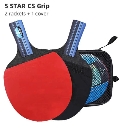 Raquette de ping-pong, avec sac, 2 pièces