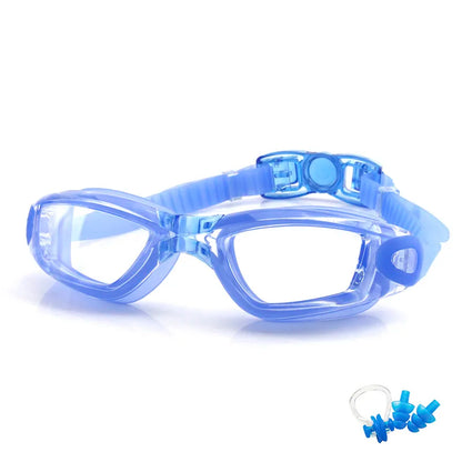 Lunettes pour hommes et femmes, Anti-buée, Prescription Uv, étanche, en Silicone, ajustables, pour piscine, adultes et enfants, lunettes de plongée