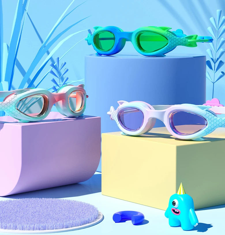 Lunettes de natation pour enfants, étanches et Anti-buée, formation professionnelle pour garçons et filles, équipement de lunettes de natation