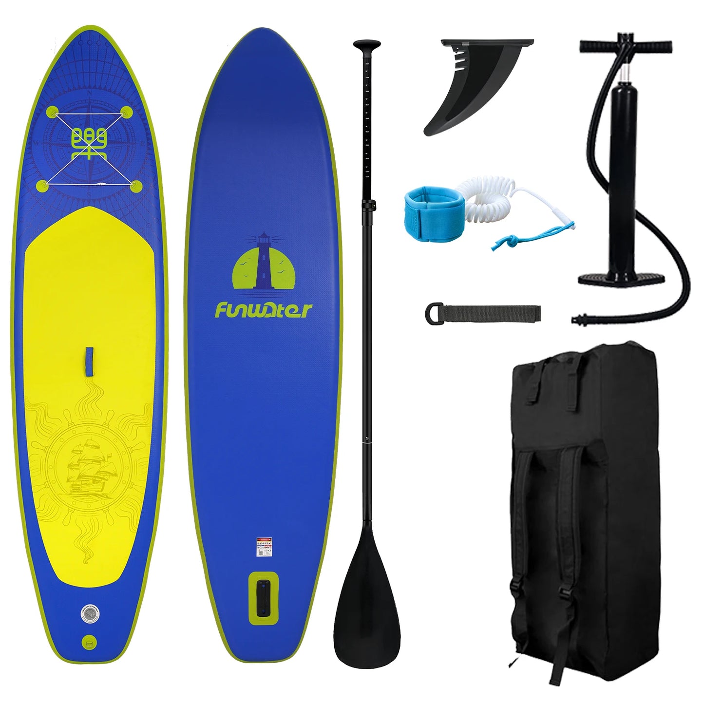 Planche de surf gonflable Stand Up Paddle Board 335 x 84 x 15 cm + Accessoires complets