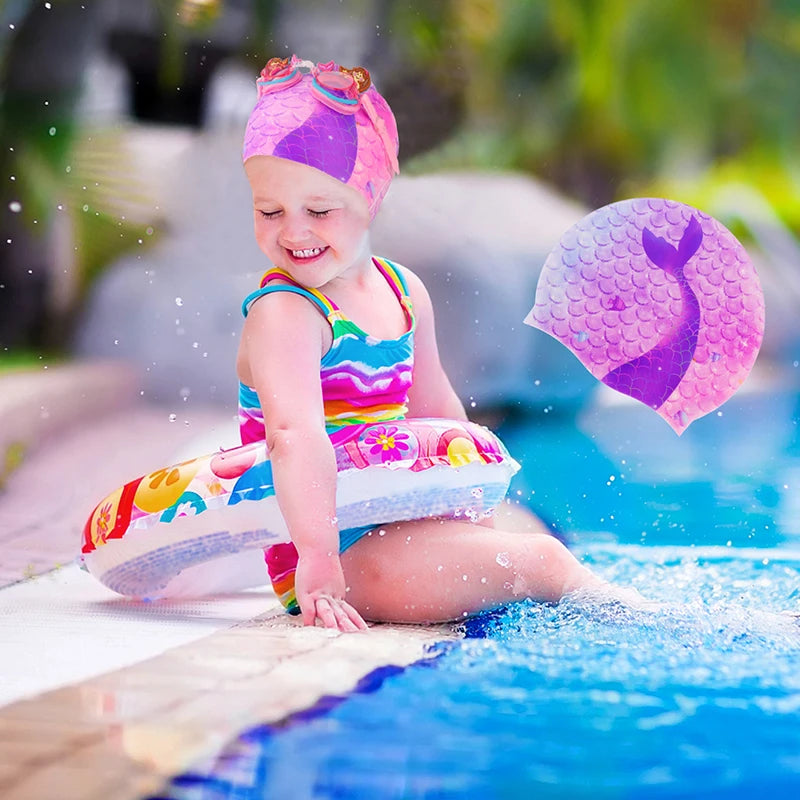 Lunettes de natation professionnelles pour filles, avec bouchon d'oreille, étanches, Anti-buée, cadeaux pour enfants