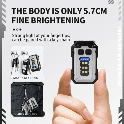 Lampe de poche mini LED rechargeable, ultra-brillante et pratique avec clip magnétique