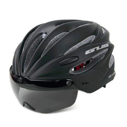 Casque de vélo avec lunettes magnétiques, coupe-vent