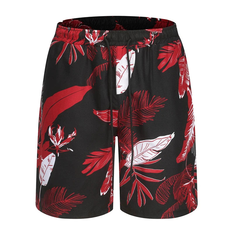 Shorts de plage décontractés à imprimé floral 3D, maillot de bain de vacances, mode hawaï