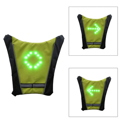 Sac à dos de cyclisme de nuit à LED avec télécommande