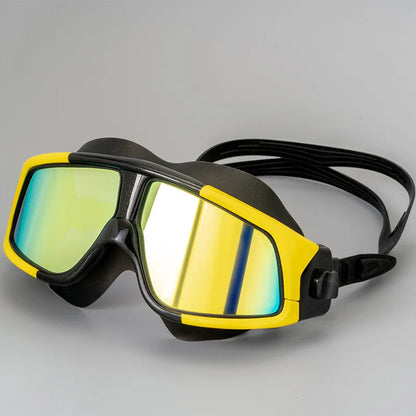 Lunettes de natation à grand cadre pour adultes, haute qualité, HD, anti-buée