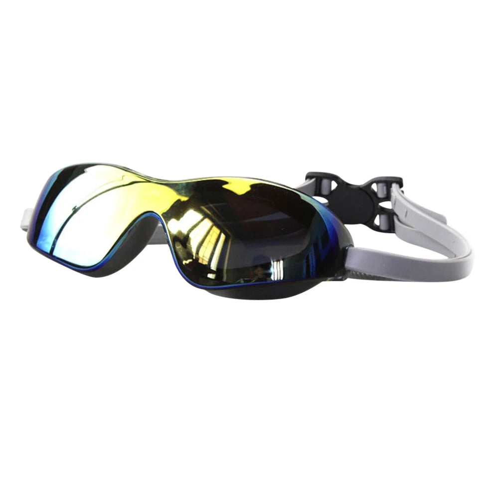 Lunettes de natation HD pour adultes, grand cadre, étanche, Anti-buée, pour la plongée