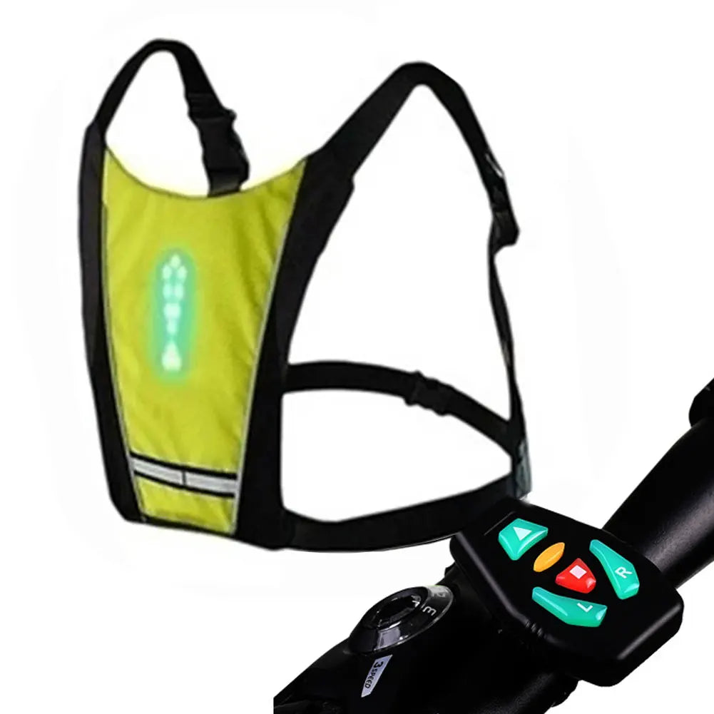 Sac à dos de cyclisme de nuit à LED avec télécommande