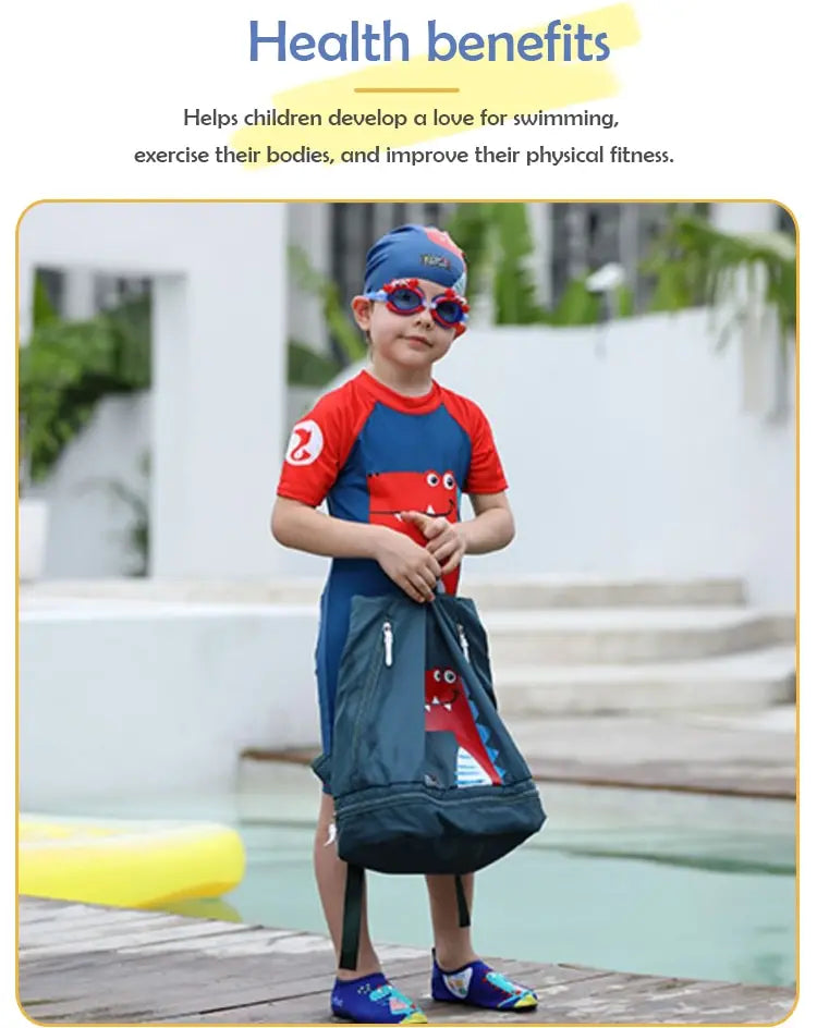 Lunettes de plongée réglables en forme de crabe rouge pour enfants, lunettes de natation étanches, anti-buée