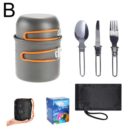 Ensemble de cuisine portable – idéal pour camping, rando, pique-nique et aventure